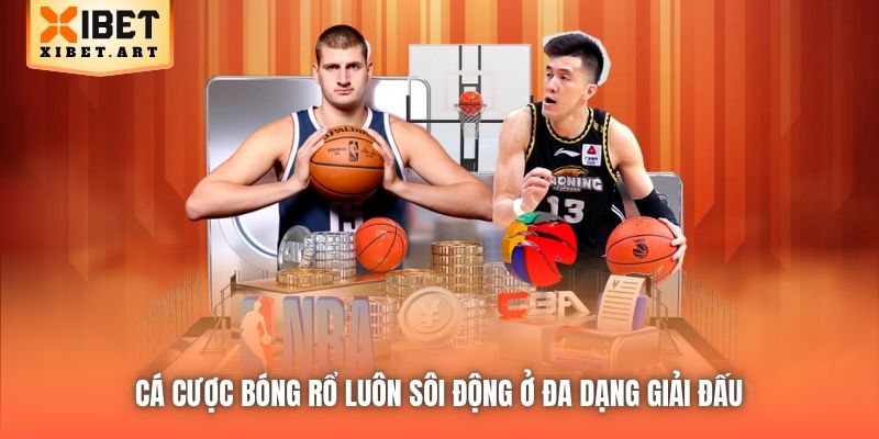 Cá cược bóng rổ luôn sôi động ở đa dạng giải đấu